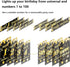 IMISI Happy Birthday Door Banner & Backdrop, Black & Gold, Size 6.16 x 3.15 ft & 6.9 x 1.47 ft, Foldable, Lightweight, Indoor Use, Birthday Occasi...