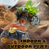 Oriate Dinosaur Monster Truck Triceratops and Carnotaurus Car Toys for Kids 3-5, Dino Stunt Race Push and Go Car, Outdoor Toys for Toddlers Boys G...