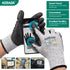 Cut Resistant Gloves, ANSI A2 Cutting Gloves, PU Coated Anti Cut Gloves C2, Touchscreen, Multi-Purpose, 1 Pair, Medium...