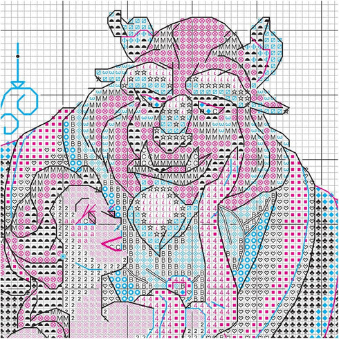 Dimensions 70-35358 Disney Be Brave Counted Cross Stitch Kit, Beauty and the Beast Cross Stitch, 8" x 10",Ivory...