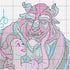 Dimensions 70-35358 Disney Be Brave Counted Cross Stitch Kit, Beauty and the Beast Cross Stitch, 8" x 10",Ivory...