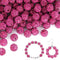 150 pcs 10mm Rhinestone Beads for Crafting, Fuchsia Shiny Round Shamballa Disco Beads Bulk, Fancy Sparkle Crystal Clay Bead for Necklace Bracelet ...