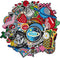 40Pcs Iron on Patches Variety Pack, Large Embroidered Applique Iron on Patch for Clothes, Hats, Jeans, Backpacks, Etc...