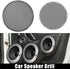 X AUTOHAUX 4 Inch Car Metal Audio Speaker Grill Cover Mesh Woofer Horn Guard Decorative Circle Grille Protector Silver Tone...