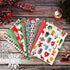 10 Pieces Christmas Cotton Fabric Squares Precut Quilting Fabric Patchwork Christmas Snowflake Print Red Green Fabric for Xmas Sewing Crafting DIY...
