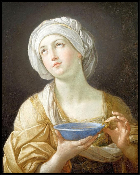 Posterizer 1 pcs-Portrait of a Woman 1638-1639 painting poster-Religious Posters-Gifts for Christians -Decor for Church, Sunday School Classroom- ...