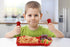 Funwares Fire Engine Kids' Dinnerware Set: Durable, Divided Plate, Ideal for Picky Eaters, Educational Mealtime, Easy Cleaning, Gift For Toddlers...