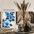 Posterizer 1 pcs-blue pretty flowers with white background-Floral & Botanical Art-Abstract & Modern Art-Decor for Home & Office- UNFRAMED Wall Art...