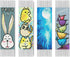 Maydear 4 PCS Cross Stitch Bookmark Kits, Stamped DIY Embroidery Bookmark Kit for Kids Adults Beginners, 18CT 2 Strands 1.85" ? 4.84" - Quadruple ...