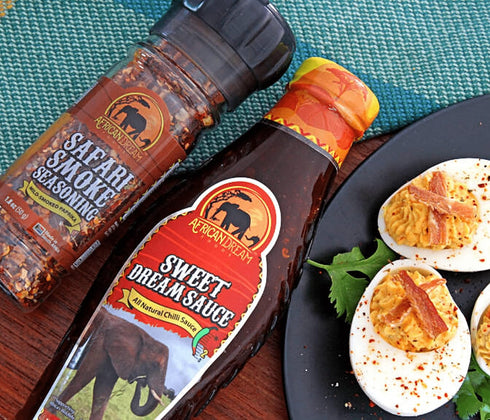 Safari Smoke Seasoning by African Dream Foods | All-Natural Smoky Seasoning | Made with Smoked Paprika Flakes, Dried Garlic, Basil, Sea Salt| 2-Pa...