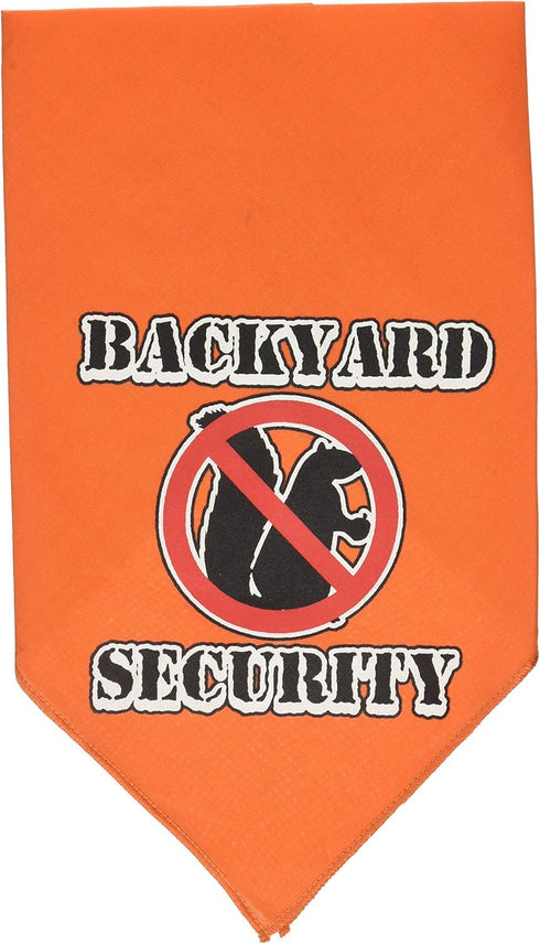 Mirage Pet Products Backyard Security Screen Print Bandana for Pets, Small, Orange...