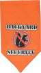 Mirage Pet Products Backyard Security Screen Print Bandana for Pets, Small, Orange...