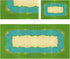 Feleph Classic Baseplate with River and Grassland Pattern Base Plates for Building Blocks 10 x 10 Inches Compatible with Major Brands...
