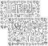 Iconikal Color-Your-Own 2-Sided Reversible Disposable Paper Place Mats, Valentine's, 14 x 10-inches, 22-Count...