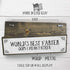 World's Best Farter Oops I Mean Father - Handmade Metal Wood Sign Light – Cute Rustic Wall Decor Art - Farmhouse Decorations – Fathers Day For Dad...