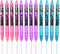 Zebra Z-Grip Smooth Ballpoint Pen - 1.0mm - Funky Flame - Stripe Barrel - Blue, Pink, Violet - Pack of 12...