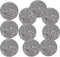 Stainless Steel Scrubber Scrubbing Scouring Pad Magic Eraser Sponges Clean Pot Pan and Broiler Rack Steel Wool for Kitchen Bathroom (10Pcs Metal S...
