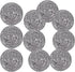 Stainless Steel Scrubber Scrubbing Scouring Pad Magic Eraser Sponges Clean Pot Pan and Broiler Rack Steel Wool for Kitchen Bathroom (10Pcs Metal S...