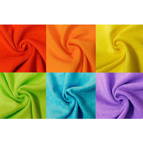 Neat Solutions Solid Knit Terry Washcloth Set, Multi-color, 12-Count...