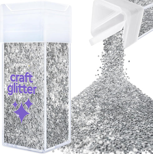 Hemway Craft Glitter Shaker 130g / 4.6oz Glitter for Arts, Crafts, Resin, Tumblers, Nails, Painting, Decoration, Festival, Cosmetic, Body - Extra ...