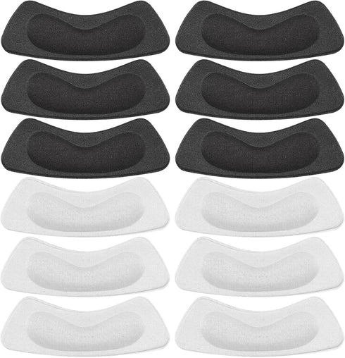 Hotop 6 Pairs Heel Cushion Pads for Women Adhesive Heel Grips Stickers Liner Inserts Ankle Protector for Loose Shoes Back(Black, White)...