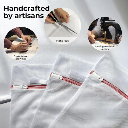 3 Pack Laundry Bag 15.75*11.81in, Mesh Laundry Bags with Sturdy Zipper, Laundry Bags Mesh Wash Bags and Lingerie Bags for Washing Delicates, Delic...