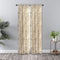 Ellis Curtain Script Crushed Taffeta 48" x 63" Tailored Panel, Black...