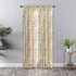 Ellis Curtain Script Crushed Taffeta 48" x 63" Tailored Panel, Black...