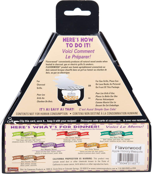Smoking Wood Pellets - Instant Disposable Smoke Box Cans Turn Any Grill into a Smoker (Apple, Hickory, Mesquite)- Variety 3 Pack Gift Set of All N...