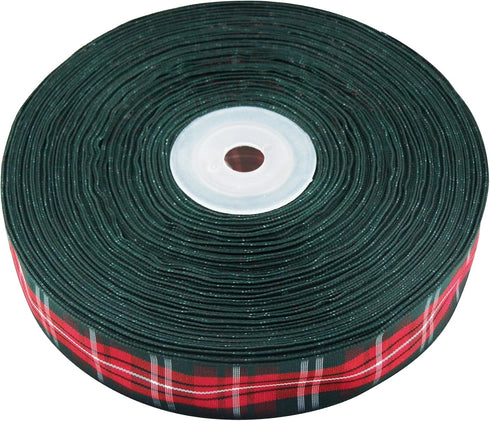 Christmas Ribbon Classic Plaid 1 1/2" x 50 yd...