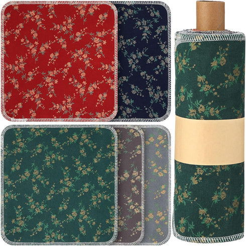 25 Pcs Reusable Paper Towels Reusable Cotton Towels Paper Towels Toilet Absorbent Washable Paper Towels with Roll Kitchen Dishcloth for Kitchen Pa...