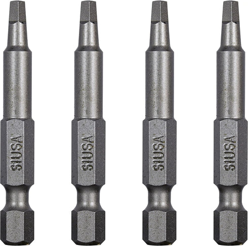 Mayhew Tools 19606-4 Square Recess Power Bit, NO. 1 x 2", 4-Pack...