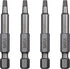 Mayhew Tools 19606-4 Square Recess Power Bit, NO. 1 x 2", 4-Pack...