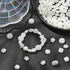 Stiesy 200 Pcs Assorted Flower Beads Bulk ABS Imitation Pearl Beads Rose Flower Loose Beads for Beading Necklace Bracelet Earring Phone Strap Jewe...