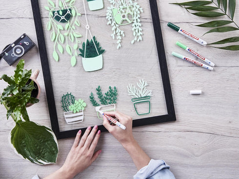 edding 4085 chalk marker - black - 1 chalk pen - round nib 1-2 mm - fine-nib wet wipe pen for chalkboards, windows, glass, mirrors - liquid chalk ...