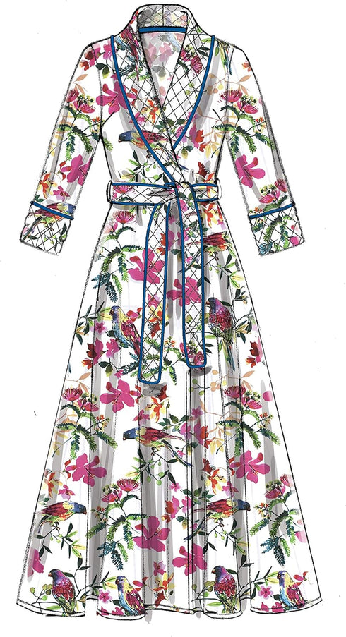 McCall Pattern McCall's Women's Pants, Belt, Robe, and Jacket, Sizes 4-14 Sewing Pattern, Plain...