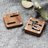 Small Vintage Black Walnut Wooden Cufflinks Gifts Box for Men Wedding Bussiness Anniversary Birthday Valentine's Day...