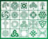 20PCS Celtic Knot Stencils, Traditional Irish Designs, 6 X 6 Inch Reusable Mylar Stencil for DIY Crafts and Decorations, Celtic Stencil for Painti...