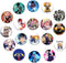 Anime Hero Button Pins Set (18Pcs 1.5 inch) Gifts Button Pins Badge Anime Decoration for Bags Backpack Accessories Supplies Crafts Decor Teens...