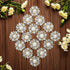 100 pcs Rhinestone Pearl Buttons Accessory Decoration Set for DIY Scrapbooking Embellishments Wedding Bouquet Flower Centre Home Decor 12mm (100 G...