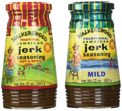 Walkerswood Jamaican Jerk Seasoning Mixed Pack - 10 Oz Each Mild, Hot & Spicy...