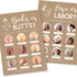 Hadley Designs Hilarious Baby Shower Games Set – 25 Double-Sided Cards for 25 Guests, Love or Labor and Boobs or Butts, Baby Shower Games Funny, G...
