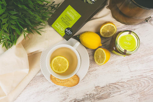 Hands on Earth Organic Lemon Verbena Tea 2x10g (0.35 oz) / Loose Leaves/Serves 48 Cups (Pack of 2)...
