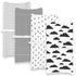 Changing Pad Cover – Premium Baby Changing Pad Covers 4 Pack – Boy or Girl Changing Pad Cover – Pure Jersey Machine Washable Black and White Chang...
