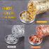 Gold Foil Flakes for Resin,3 Bottles Metallic Foil Flakes 30 Gram,YULIKTOR Imitation Gold Foil Flakes Metallic Leaf for Nails, Painting, Crafts,Sl...