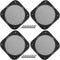 ACROPIX Universal 4" Car Speaker Grills Cover Mesh Square 4 Inch Audio Speaker Subwoofer Guard Protector Case with Mounting Screws ABS Black - Pac...