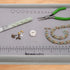 The Beadsmith Treasure Mat Tray and Mat - 11 x 14 Inches - Grey Flocked Tray with Cover - Non-Slip, Rubber Base Mat - Design Board for Jewelry Mak...
