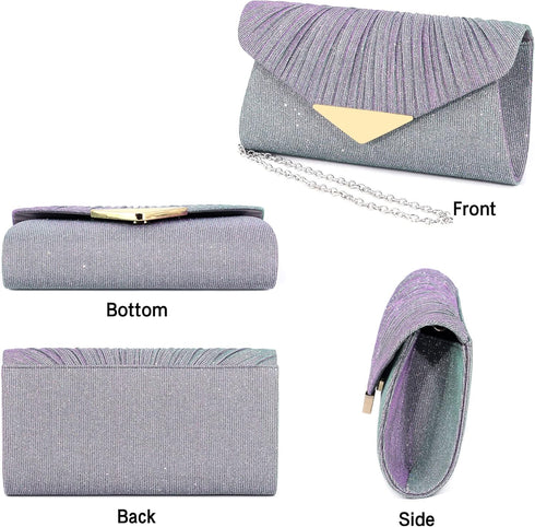 Naimo Women's Sequin Evening Purse Wedding Party Clutch Bag...