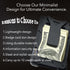 Tactical Wallet, Carbon Fiber Wallet, Money Clip, RFID Blocking Technology with Clear ID Window Holder, Men's Slim Aluminum Holder Pocket Cash Cre...