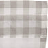 VHC Brands Annie Buffalo Check Farmhouse Kitchen Window Curtains- Lined Valance, 16x60, White &Grey...